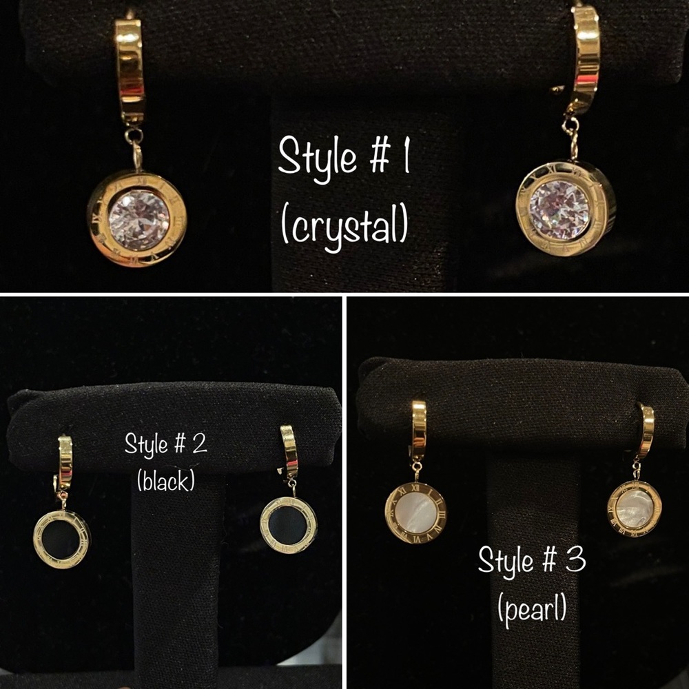Stylish hoop earrings